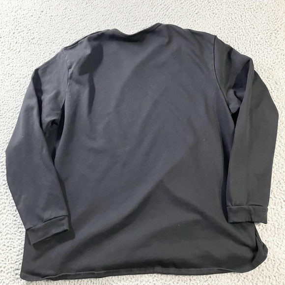 One Bone Shirt Mens Size 3 Black Long Sleeve Crewneck The Biggest Oversized - Picture 7 of 7